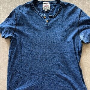 Lucky Brand Indigo Short Sleeve Henley